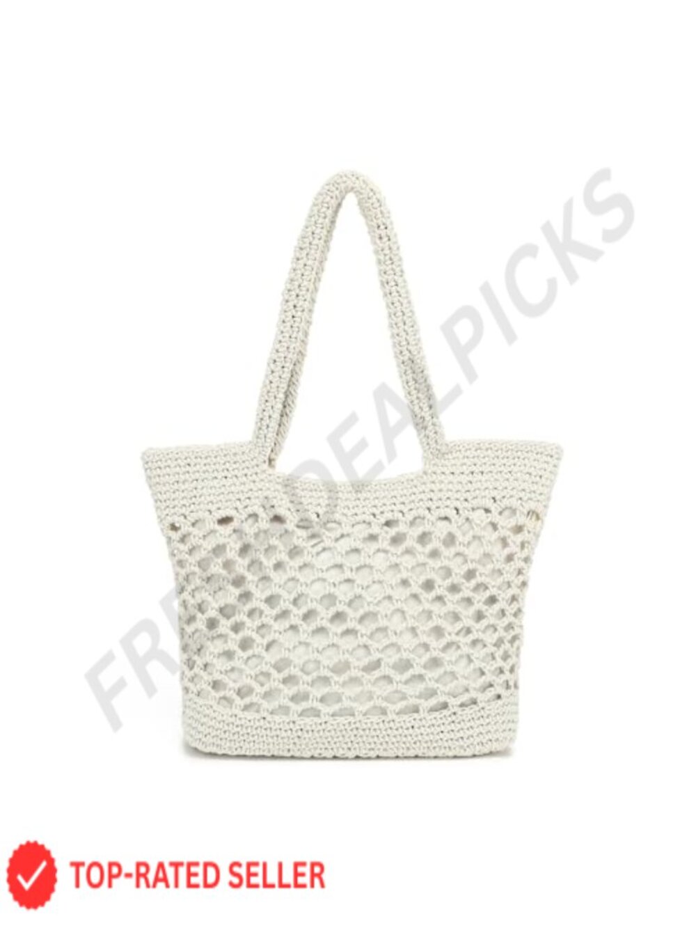 Woven Tote Bag for Women Large Crochet Shoulder Purse Boho Knit Beach Bag
